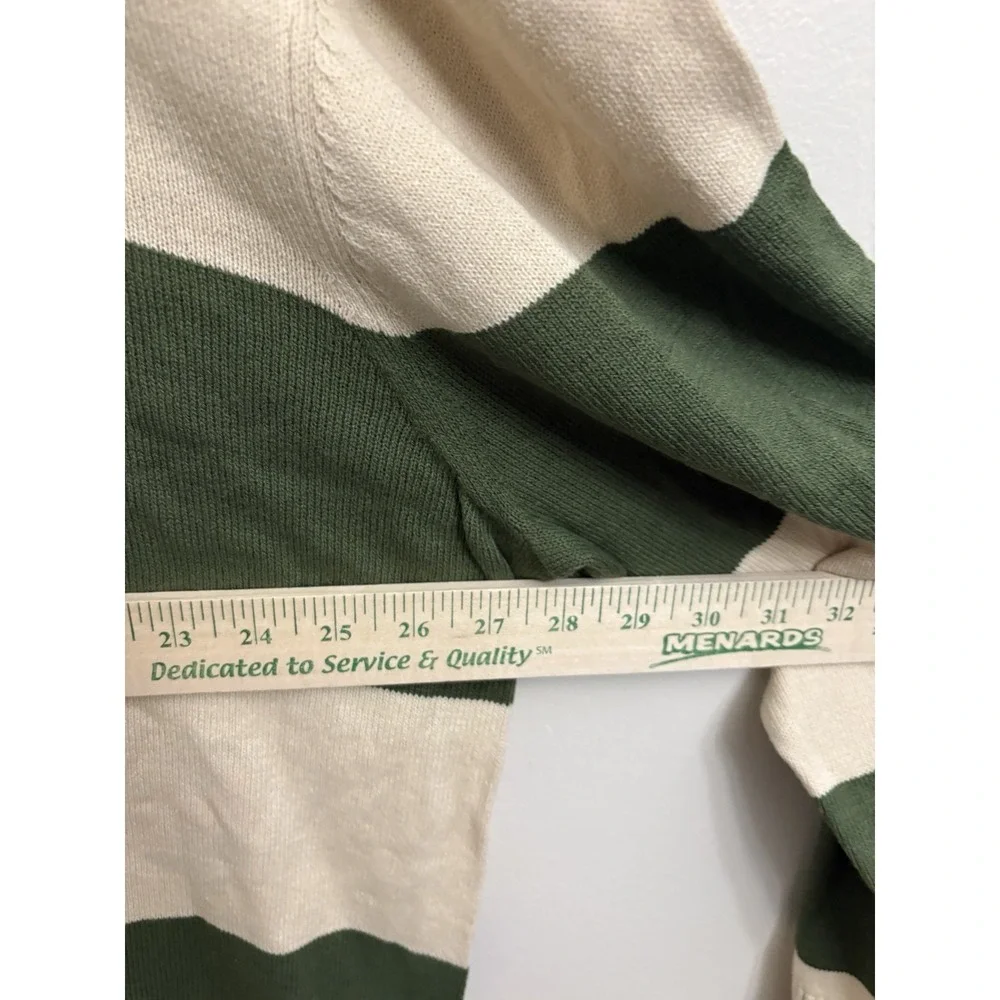 Levi's Men's Striped Crewneck Knit Sweater Green Cream White XL NWT New